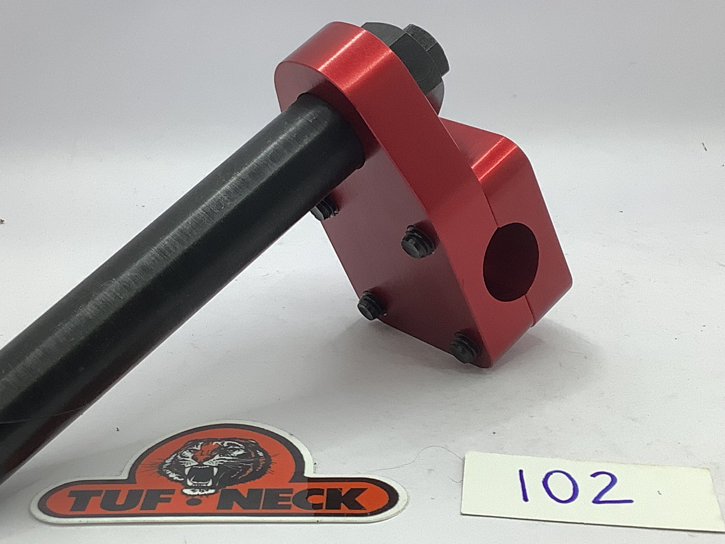 *Blemished* Red 1" Tuf-Neck Drunken Tiger Retro BMX Stem #102