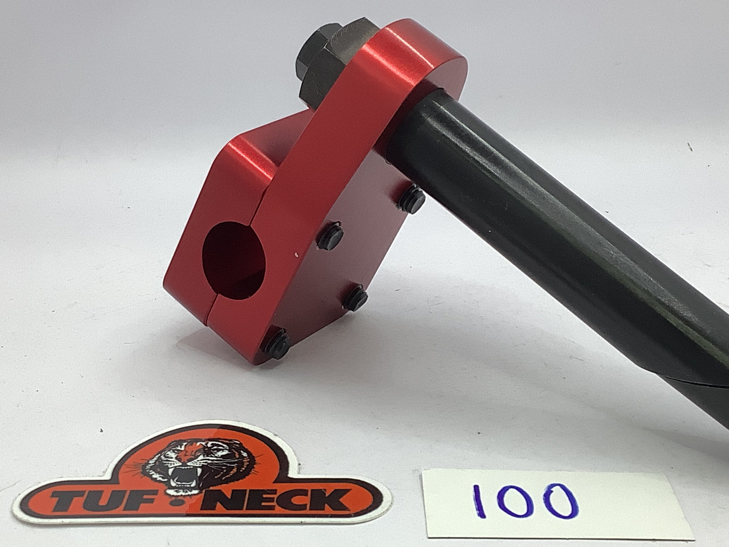 *Blemished* Red 1" Tuf-Neck Drunken Tiger Retro BMX Stem #100
