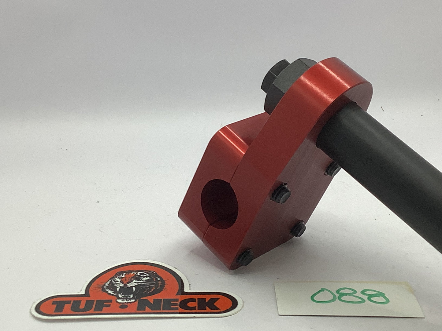 Red 1" Tuf-Neck Stamped Tiger Retro BMX Stem *Barely Blemished #088