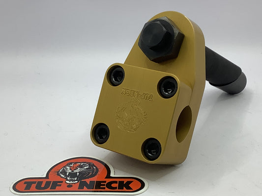 Gold 1" Tuf-Neck Stamped Tiger Retro BMX Stem