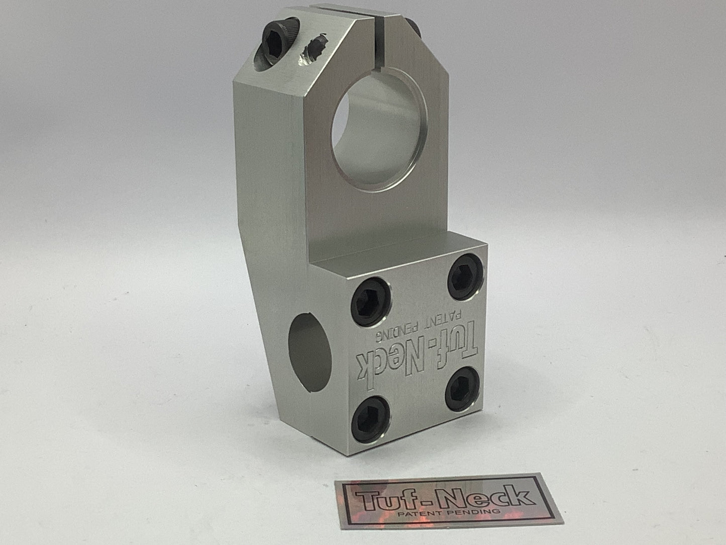 Silver V2 Tuf-Neck Patent Pending 1-1/8 Threadless 55mm BMX Stem