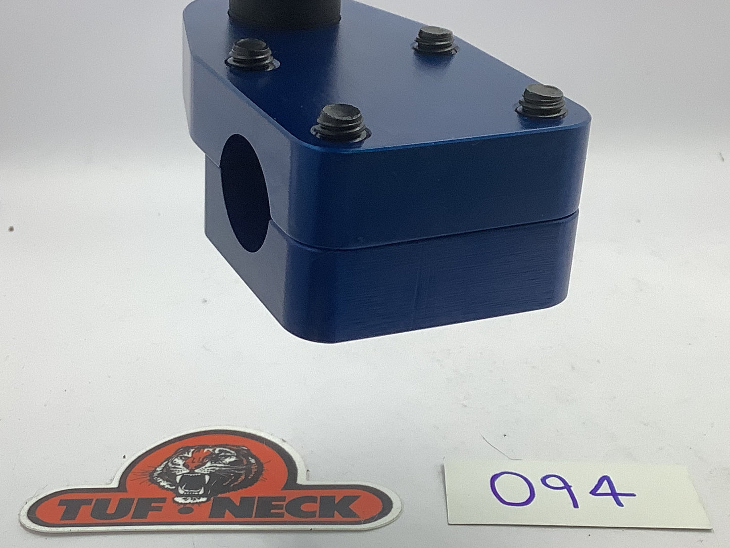Blue 1" Tuf-Neck Stamped Tiger Retro BMX Stem *Barely Blemished #060