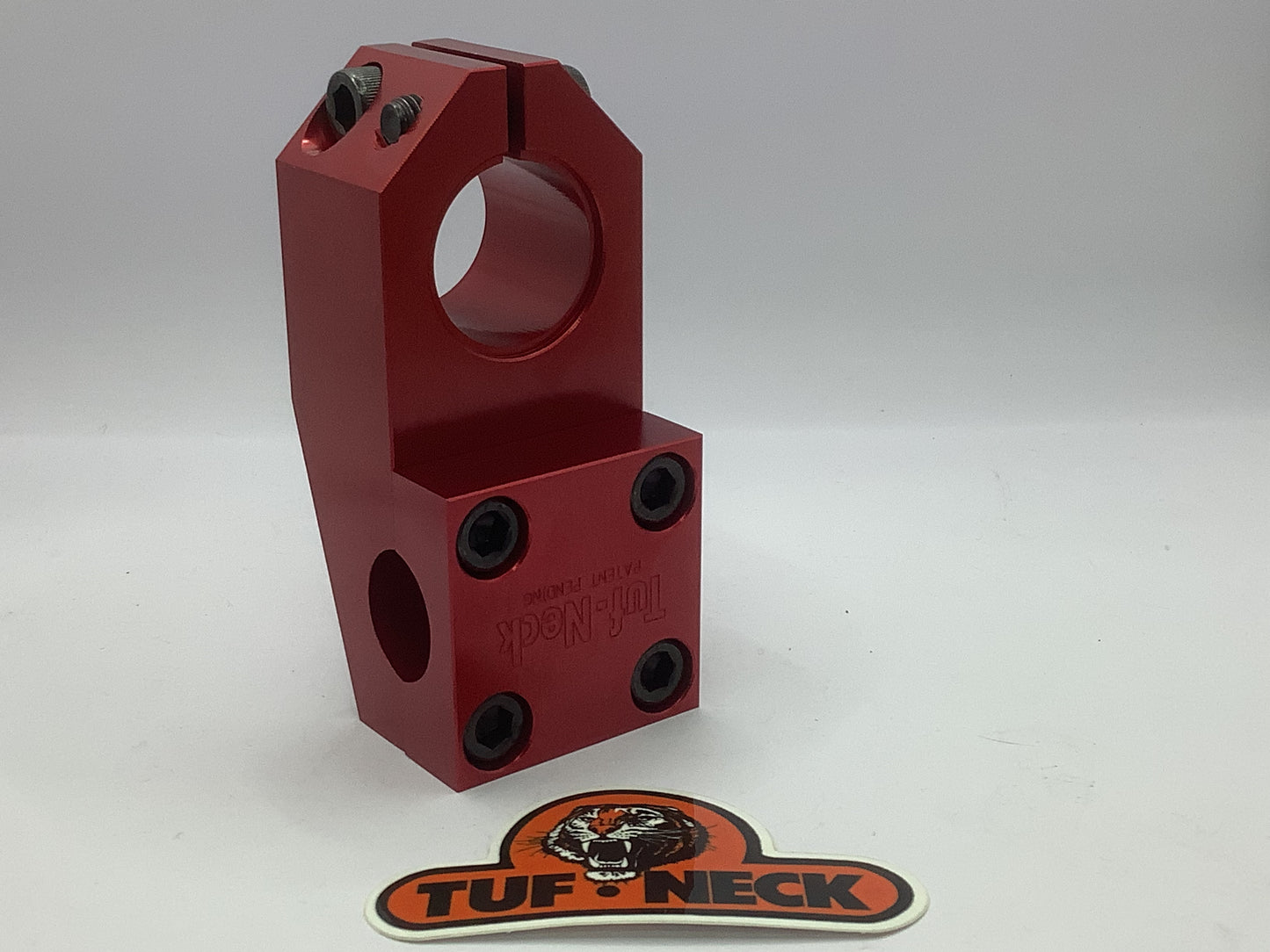 Red Tuf-Neck Patent Pending 1-1/8 Threadless BMX Stem