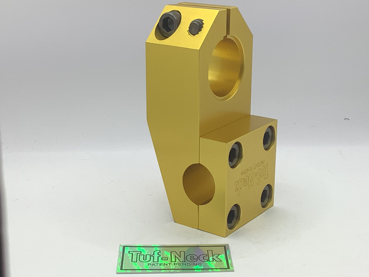 *Blemished Gold Tuf-Neck Patent Pending 1-1/8 Threadless BMX Stem #2