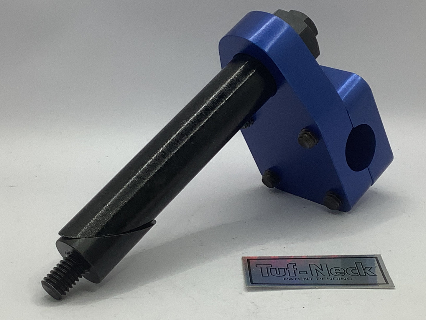 Blue 1" Tuf-Neck Drunken Tiger Retro BMX Stem