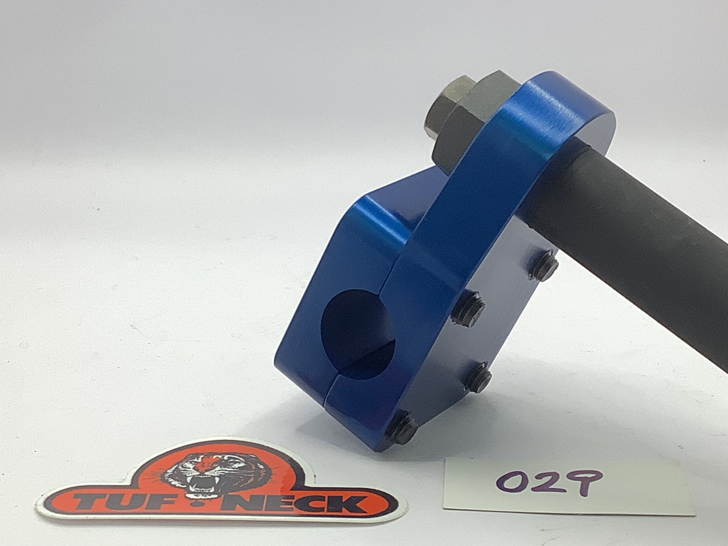 Blue 1" Tuf-Neck Stamped Tiger Retro BMX Stem *Blemished #029
