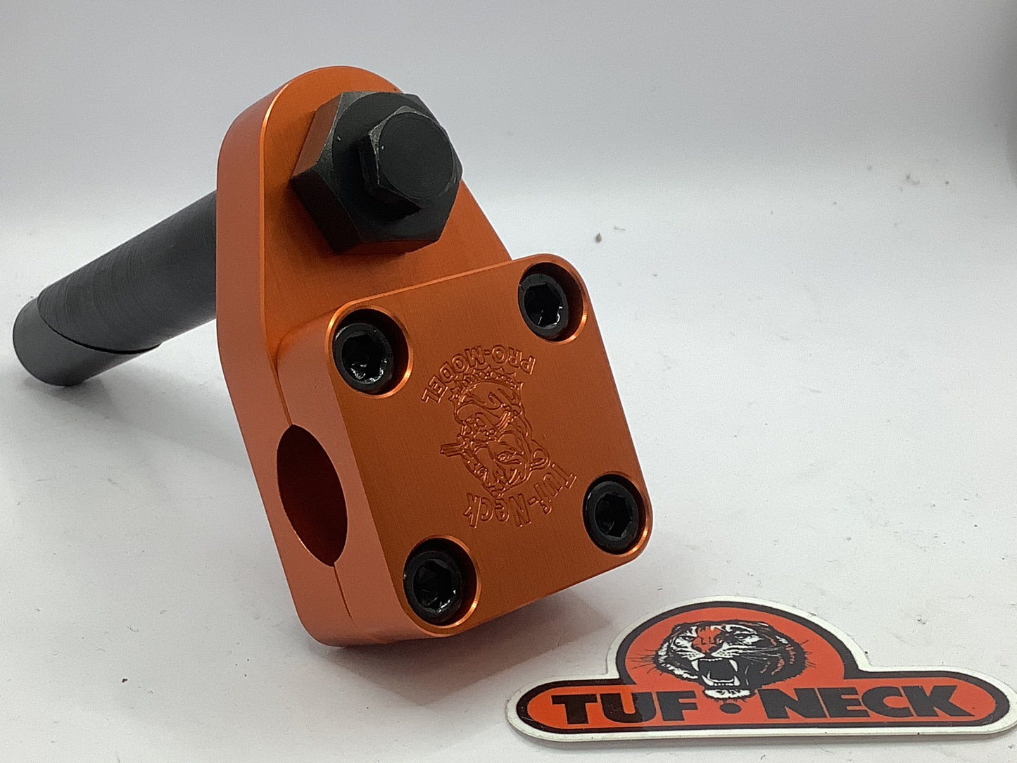 Orange 1" Tuf-Neck Drunken Tiger Retro BMX Stem