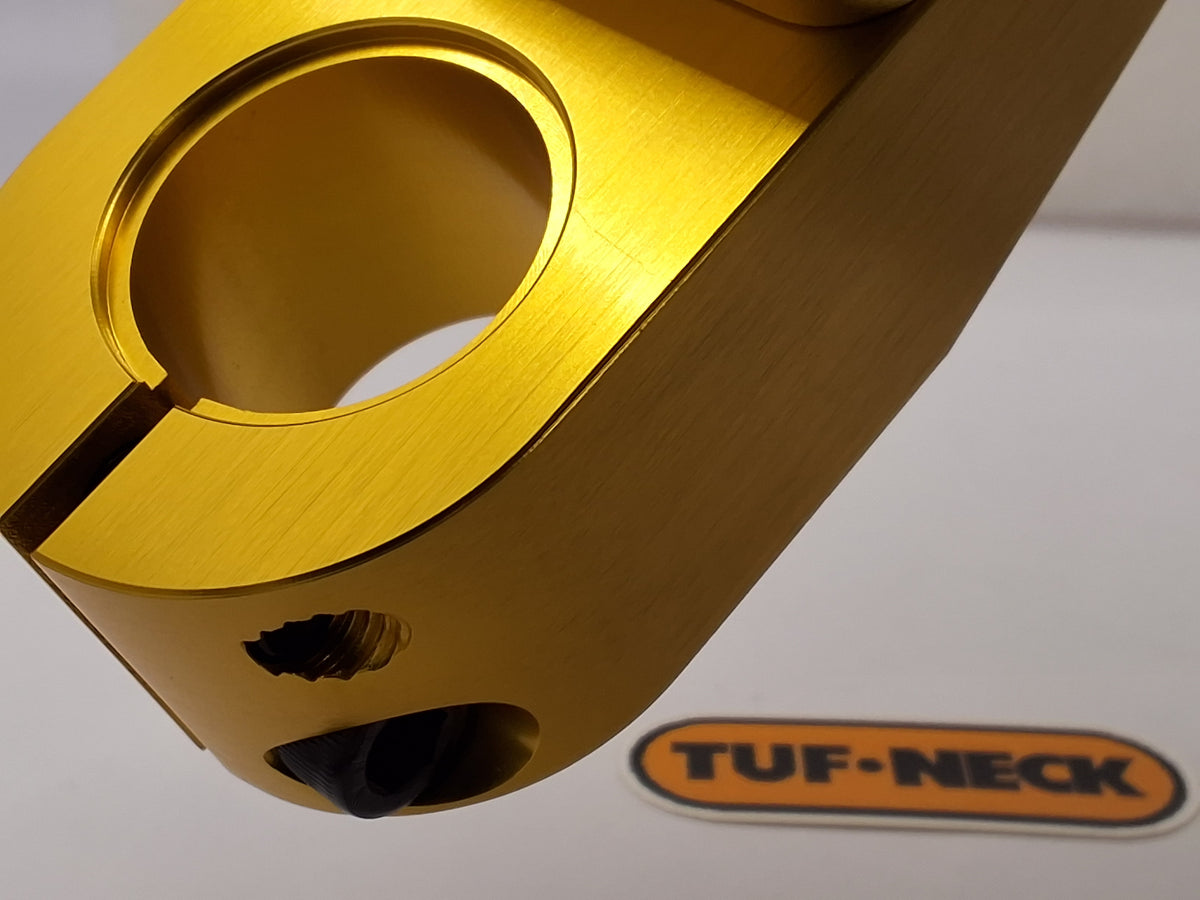 Gold Tuf-Neck Drunken Tiger Threadless 50mm BMX Stem *Barely Blemished