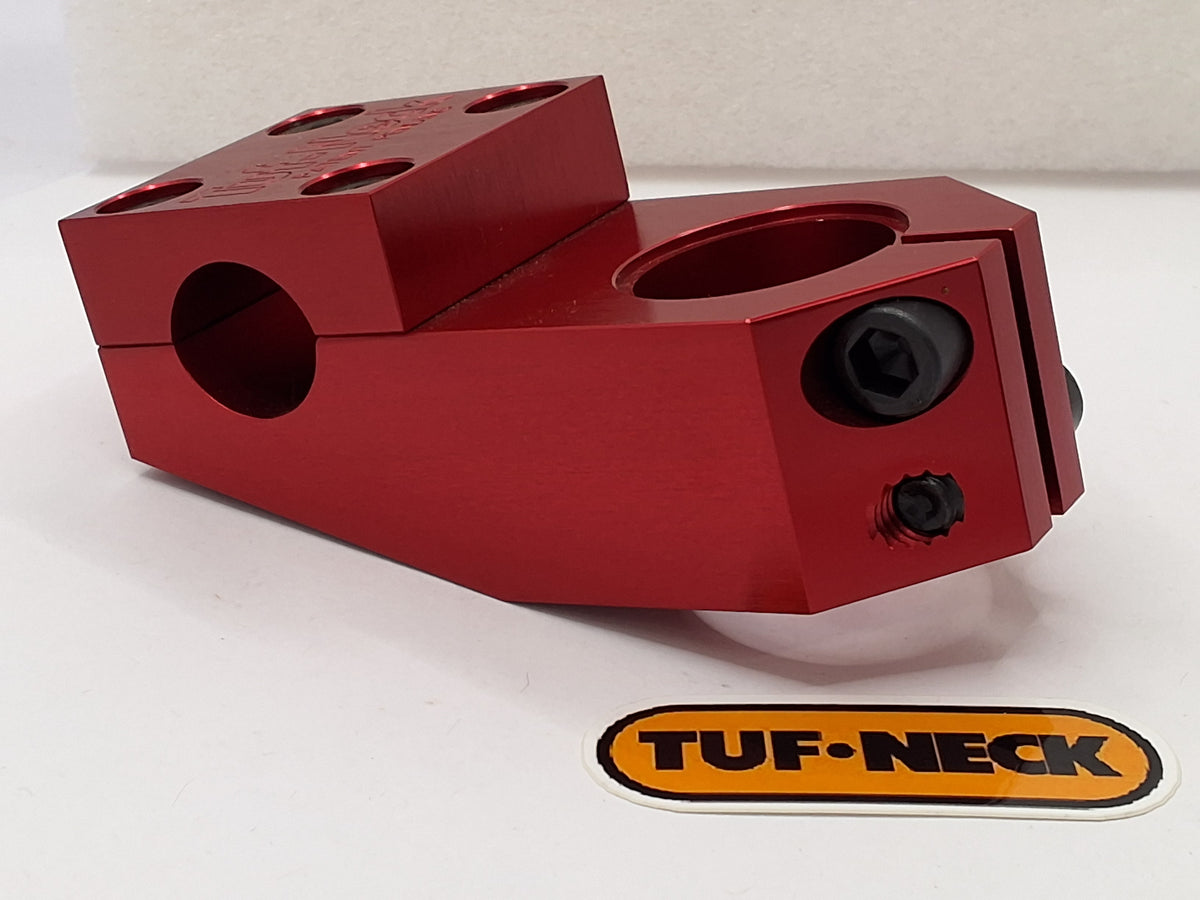 Red Tuf-Neck Retro Threadless 55mm BMX Stem
