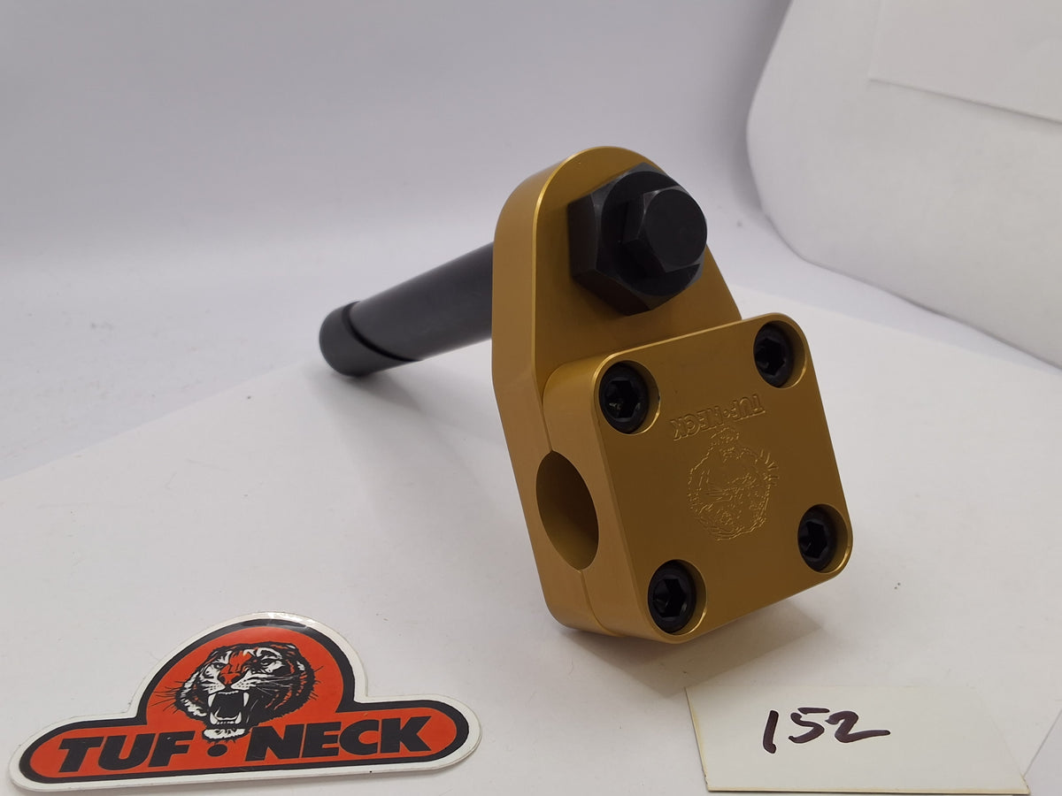 Gold 1" Tuf-Neck Stamped Tiger Retro BMX Stem *Blemished #152