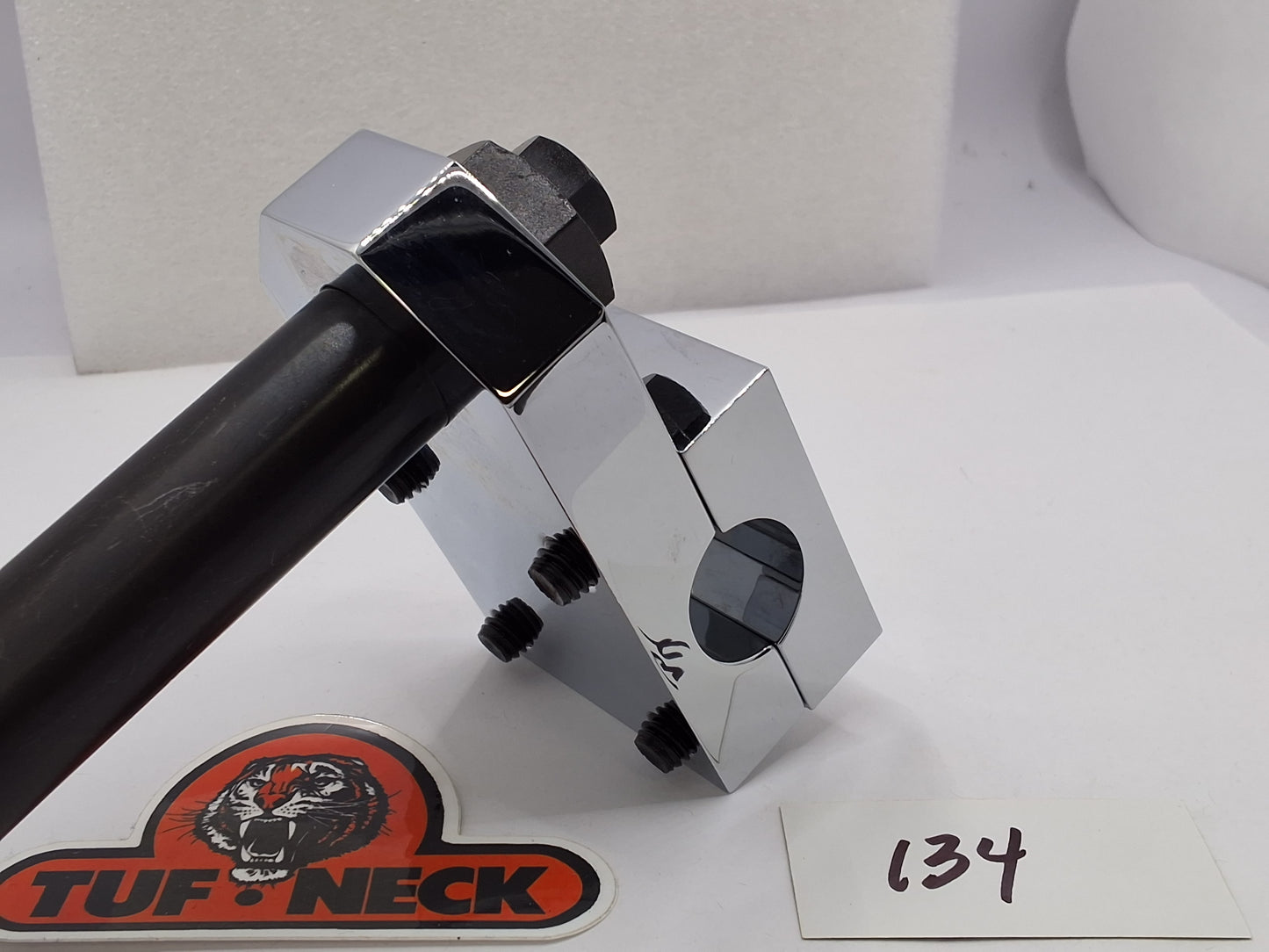 *Barely Blemished* CHROME 1" Tuf-Neck Retro BMX Stem #134