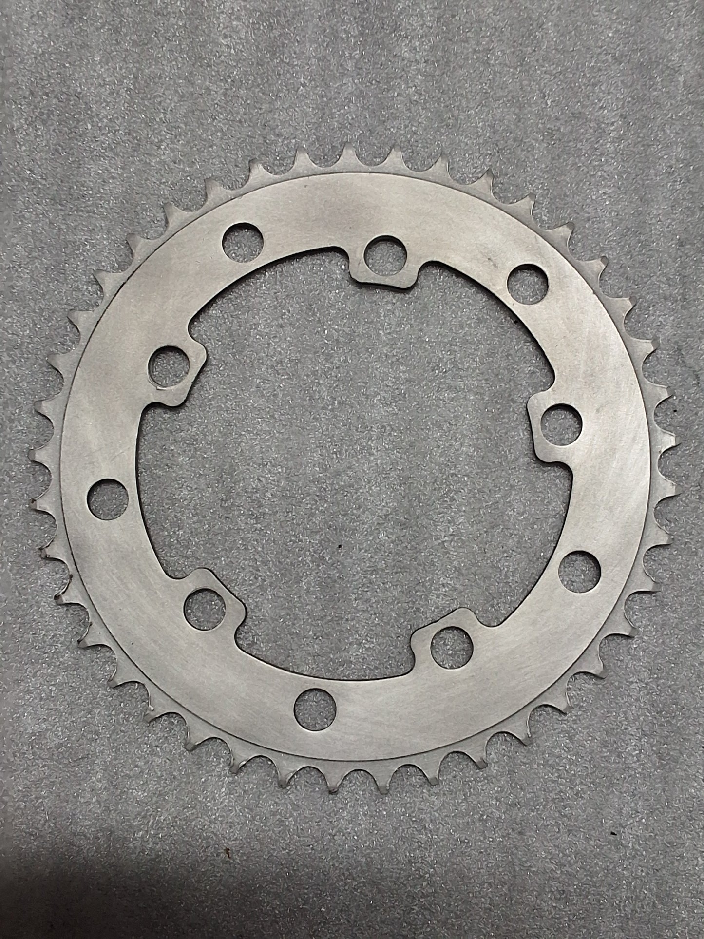 Tuf-Neck USA 41T 110 BCD Chainring (Raw / Stripped Aluminum), Restoration Candidate, Used, Blemished