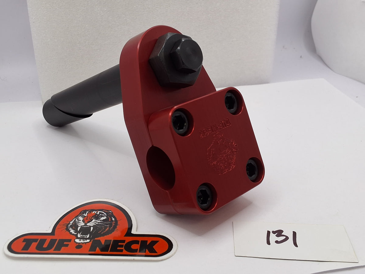 Red 1" Tuf-Neck Stamped Tiger Retro BMX Stem *Barely Blemished #131