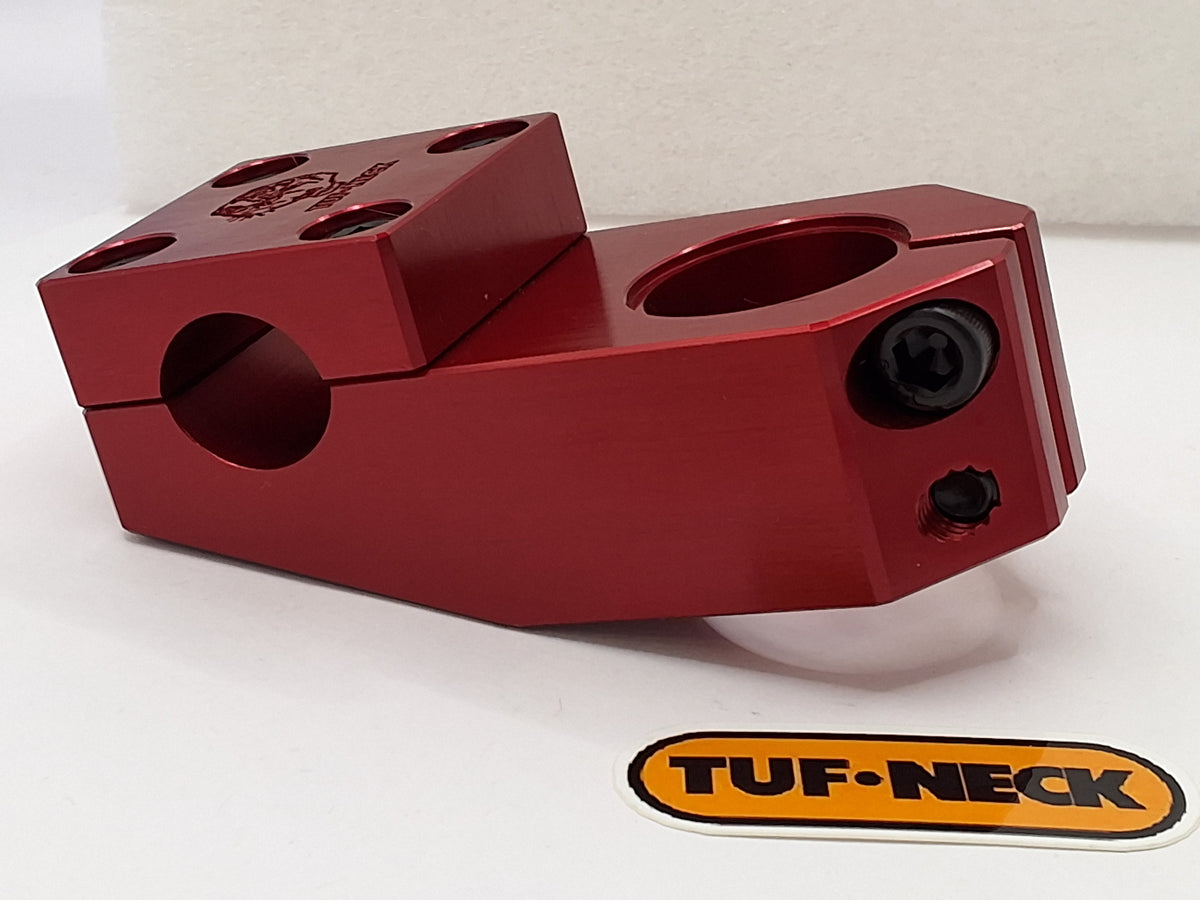 Red Tuf-Neck Retro Tiger Threadless 55mm BMX Stem *Barely Blemished