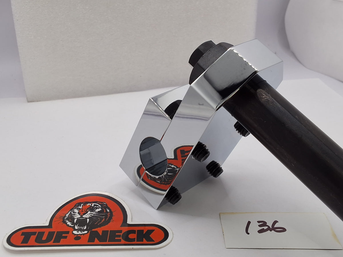 *Barely Blemished* CHROME 1" Tuf-Neck Retro BMX Stem #136