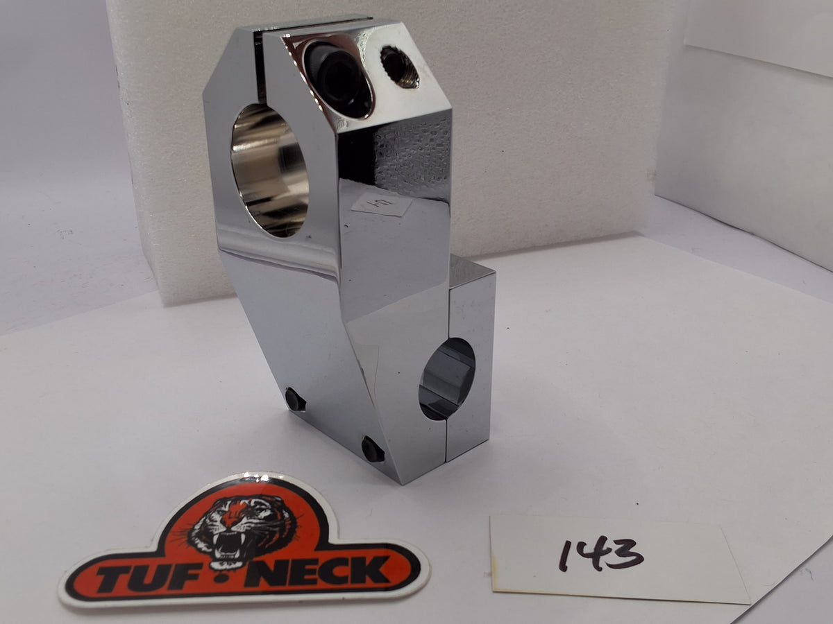Chrome Tuf-Neck Patent Pending 1-1/8 Threadless 53mm BMX Stem *Blemished #143