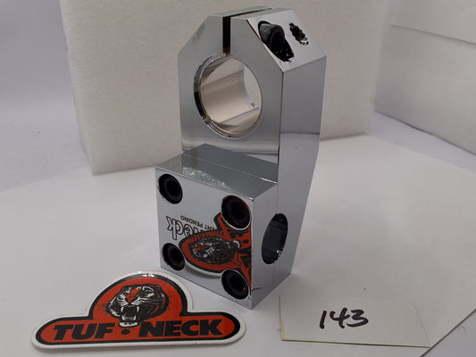 Chrome Tuf-Neck Patent Pending 1-1/8 Threadless 53mm BMX Stem *Blemished #143