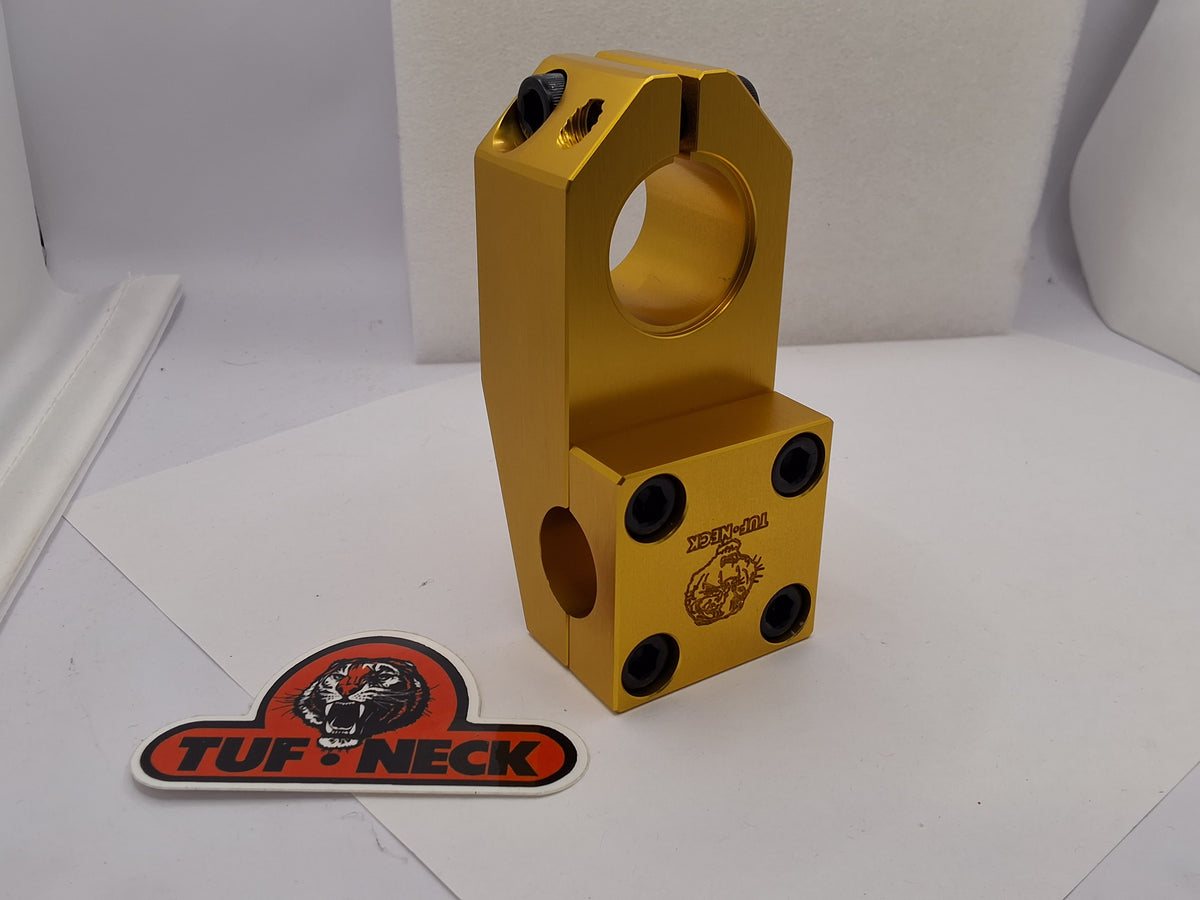 GOLD Tuf-Neck Drunken Tiger Threadless 55mm BMX Stem *Barely Blemished GOLD