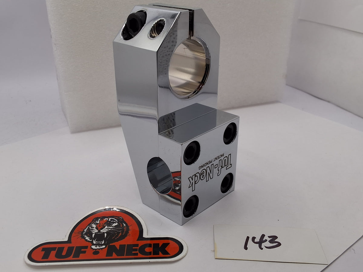 Chrome Tuf-Neck Patent Pending 1-1/8 Threadless 53mm BMX Stem *Blemished #143