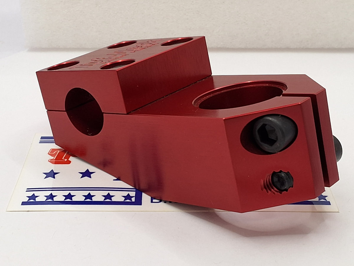 Red Tuf-Neck Retro Threadless 55mm BMX Stem *Barely Blemished