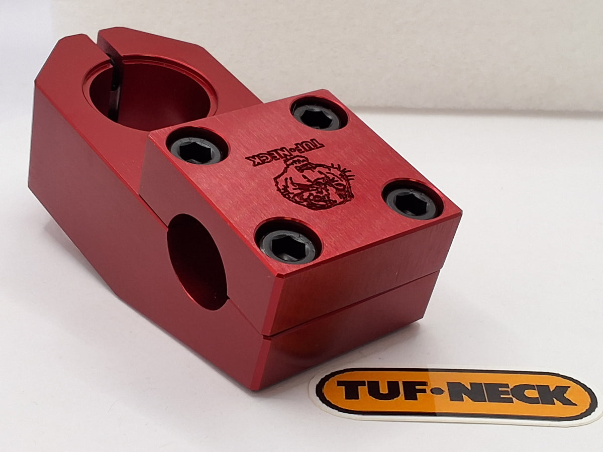 Red Tuf-Neck Retro Tiger Threadless 55mm BMX Stem *Barely Blemished