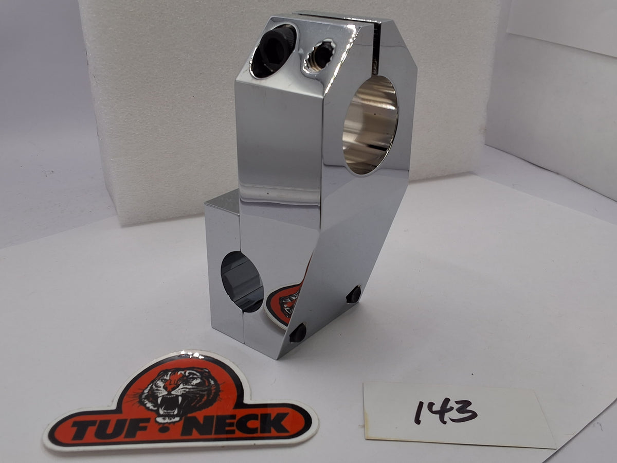 Chrome Tuf-Neck Patent Pending 1-1/8 Threadless 53mm BMX Stem *Blemished #143