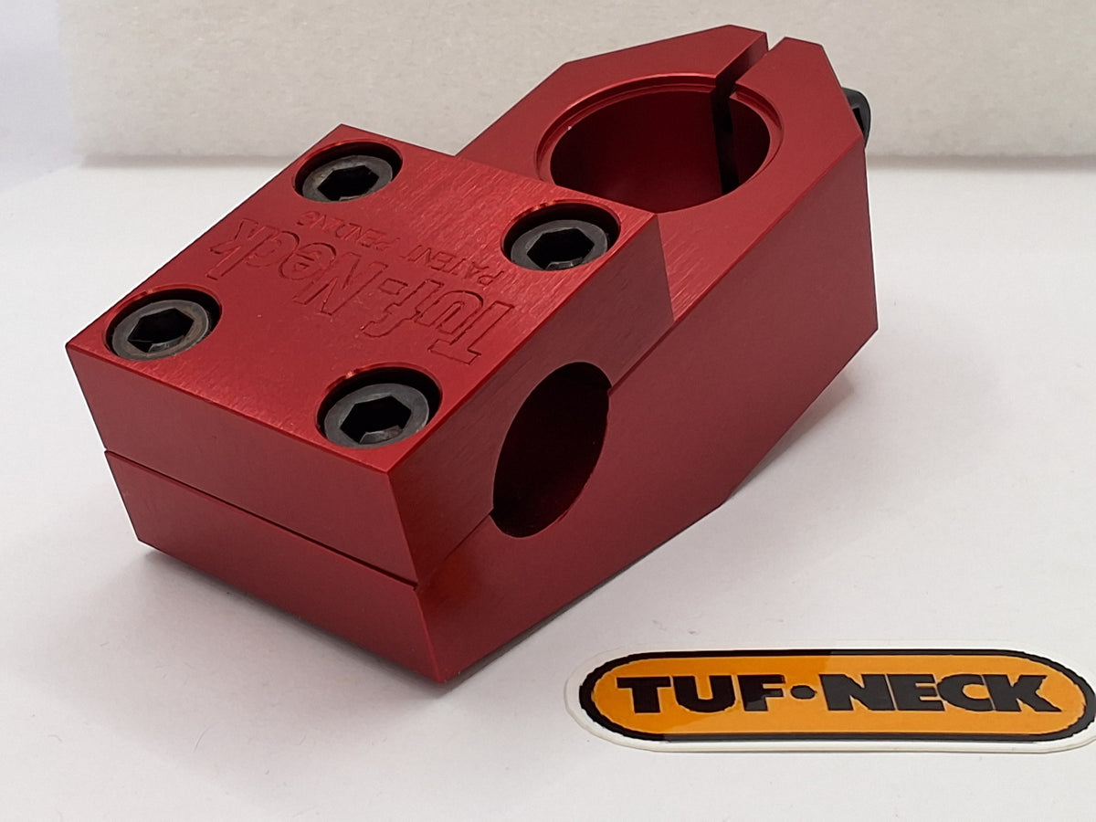 Red Tuf-Neck Retro Threadless 55mm BMX Stem