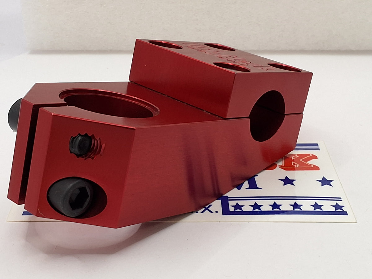 Red Tuf-Neck Retro Threadless 55mm BMX Stem *Barely Blemished