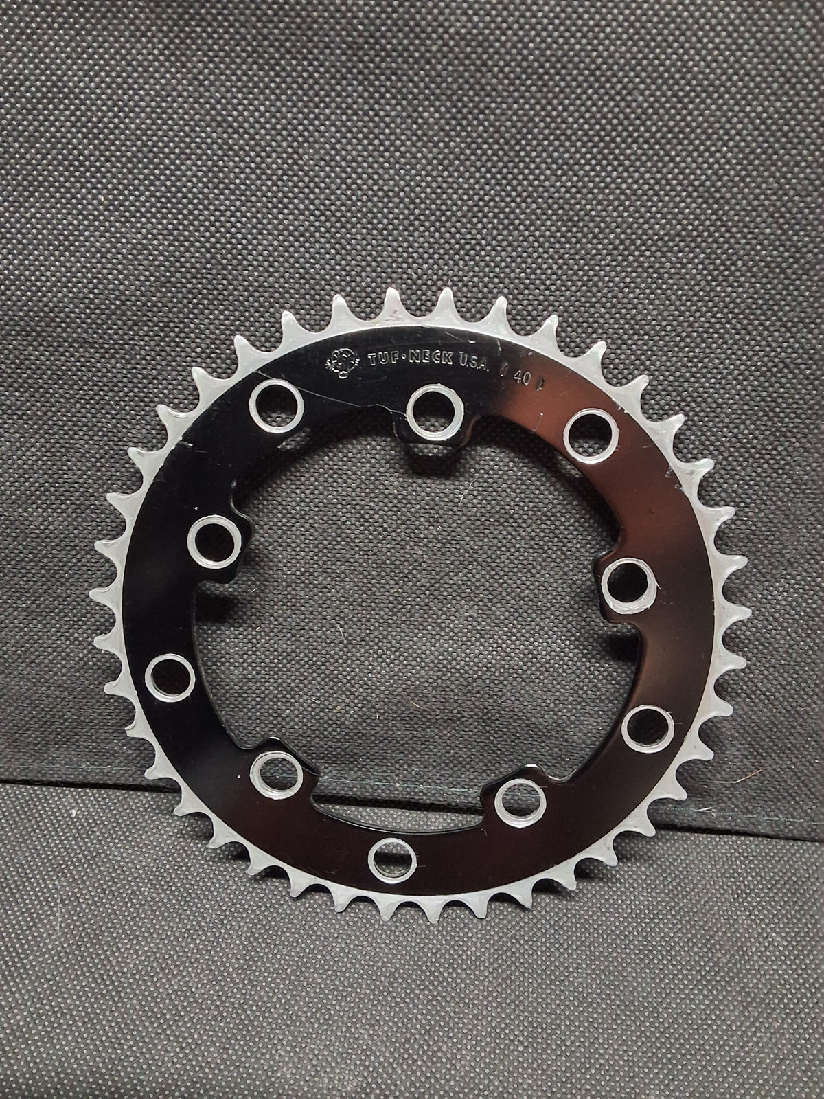 Tuf-Neck USA 40T Chainring (Black Anodized), Excellent Condition, Used, Blemished