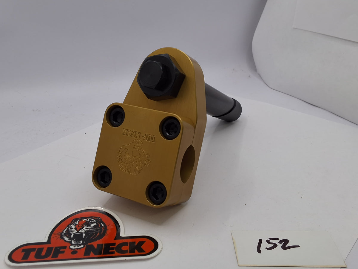 Gold 1" Tuf-Neck Stamped Tiger Retro BMX Stem *Blemished #152