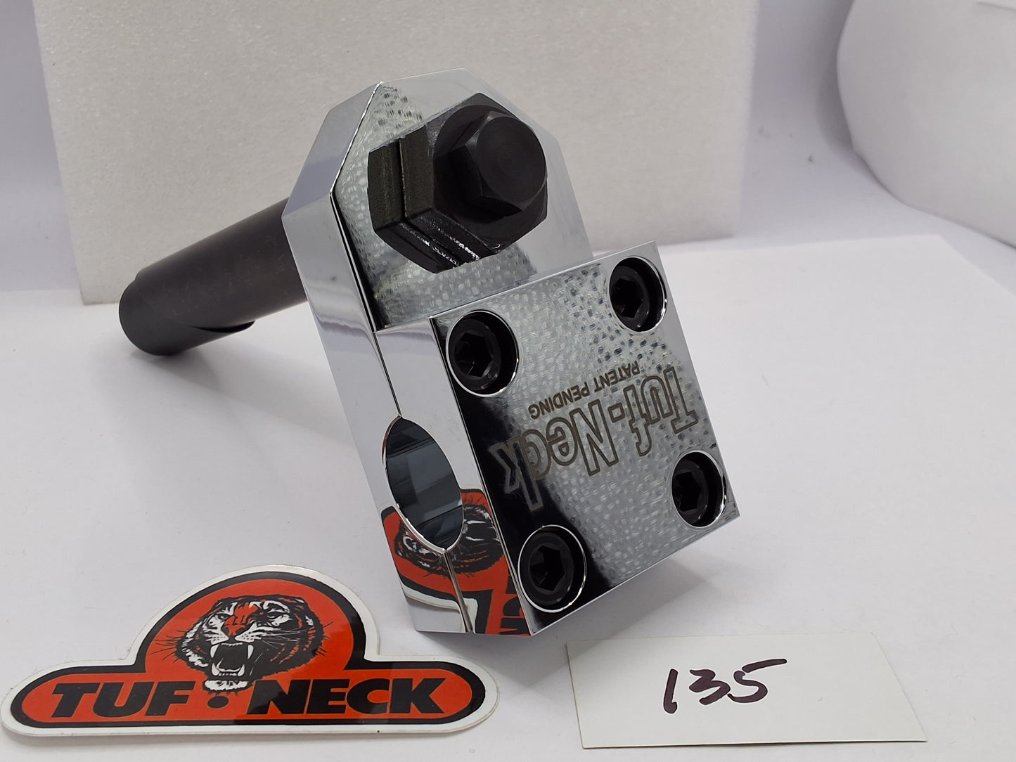*Barely Blemished* CHROME 1" Tuf-Neck Retro BMX Stem #135
