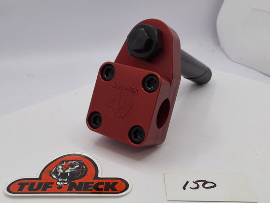 Red 1" Tuf-Neck Stamped Tiger Retro BMX Stem *Blemished #150