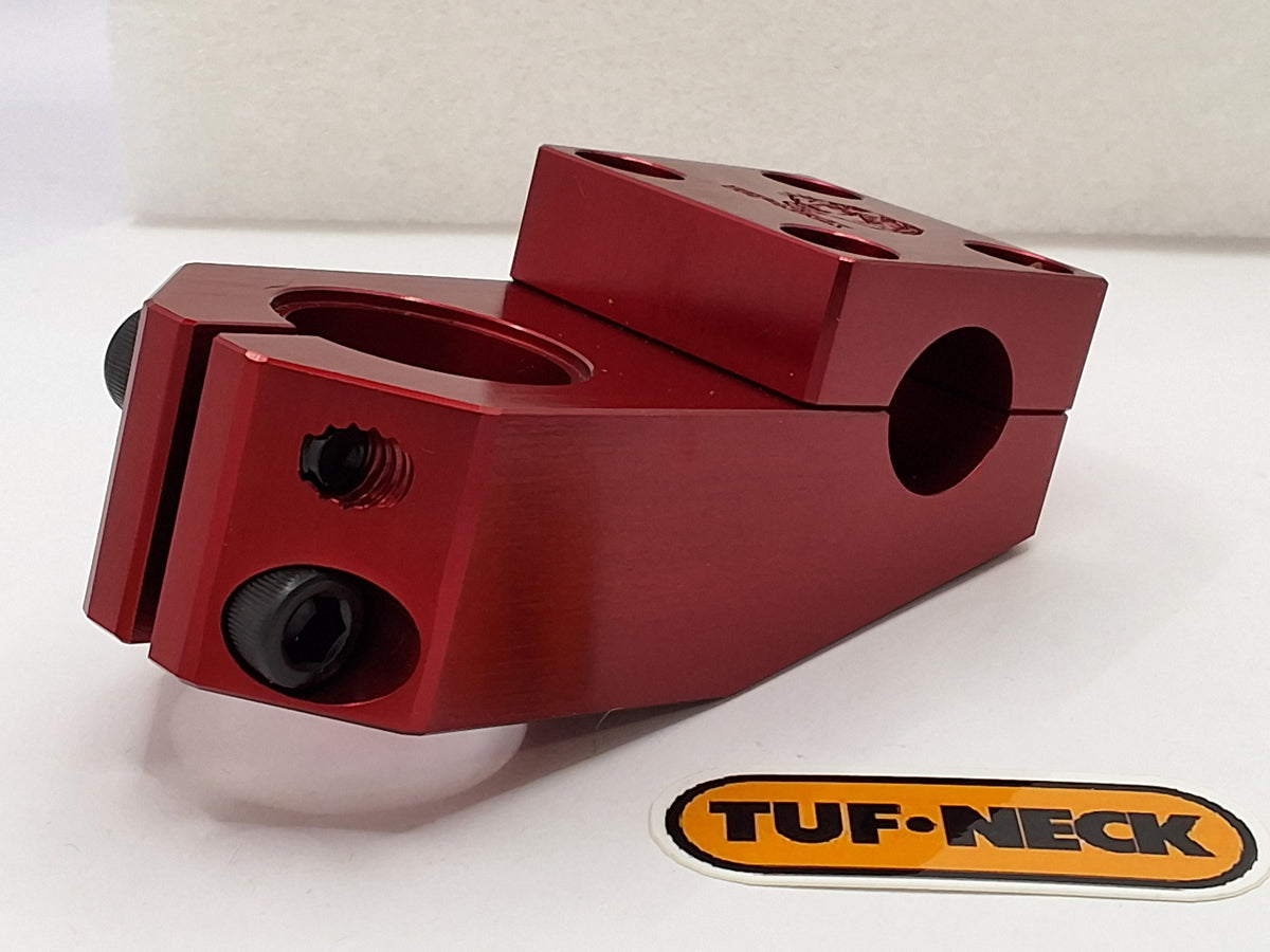 Red Tuf-Neck Retro Tiger Threadless 55mm BMX Stem *Barely Blemished