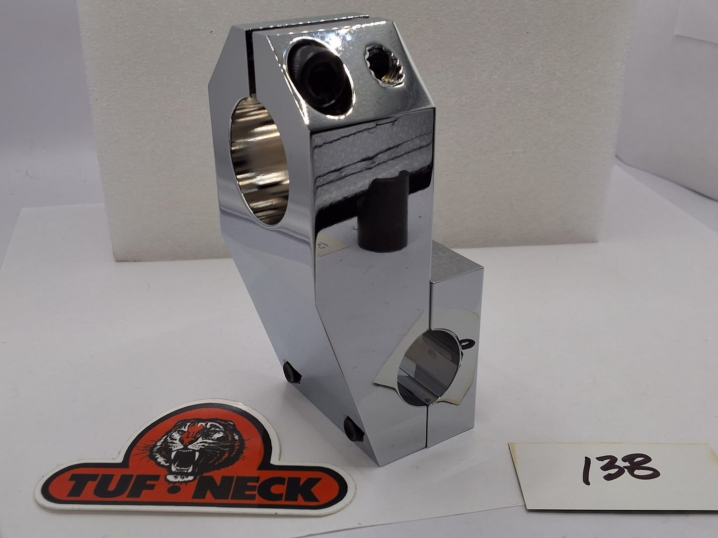 Chrome Tuf-Neck Patent Pending 1-1/8 Threadless 53mm BMX Stem *Blemished #138