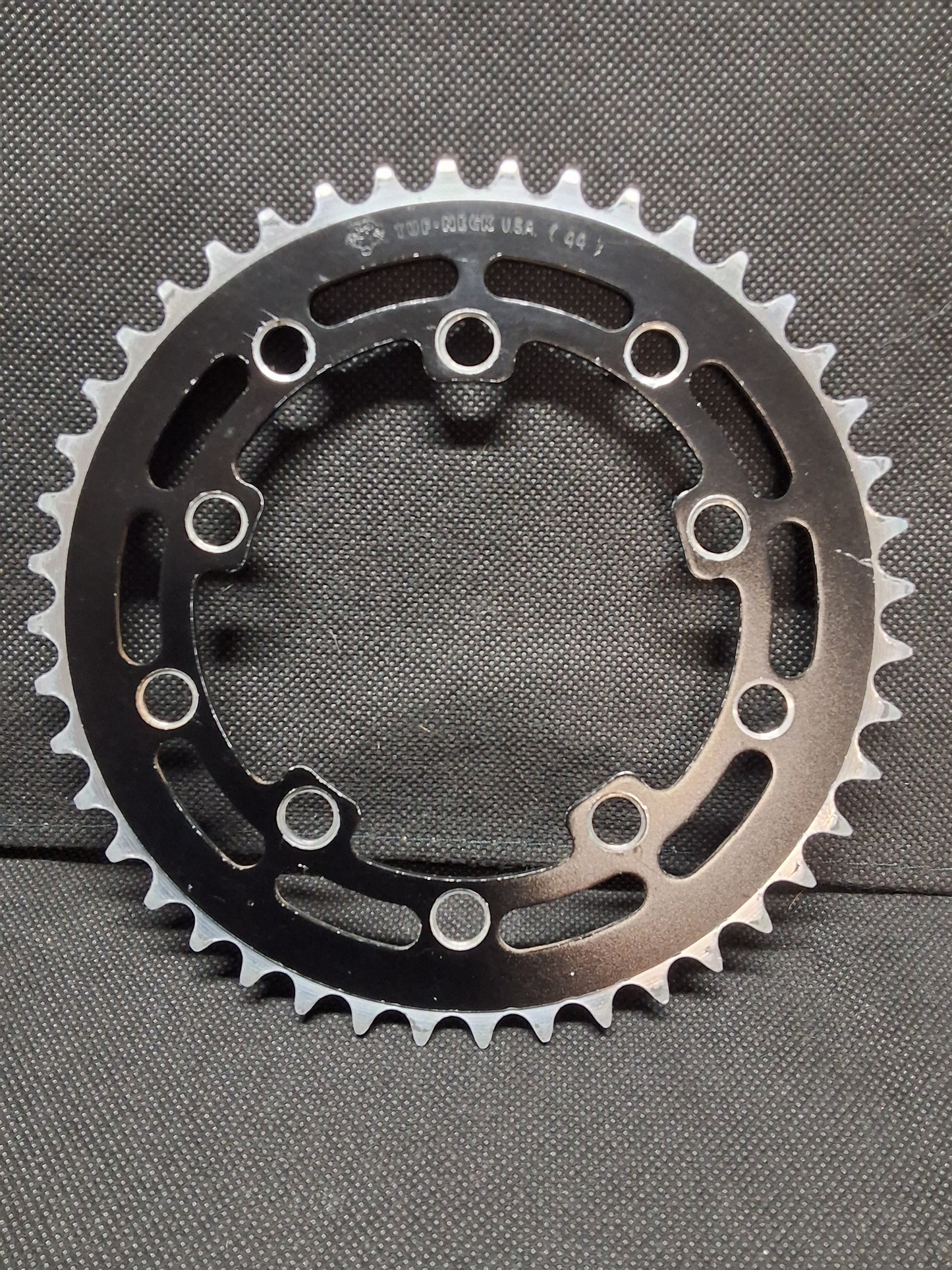 Tuf-Neck USA 44T Chainring (Black Anodized), Very Good Condition, Used, Blemished