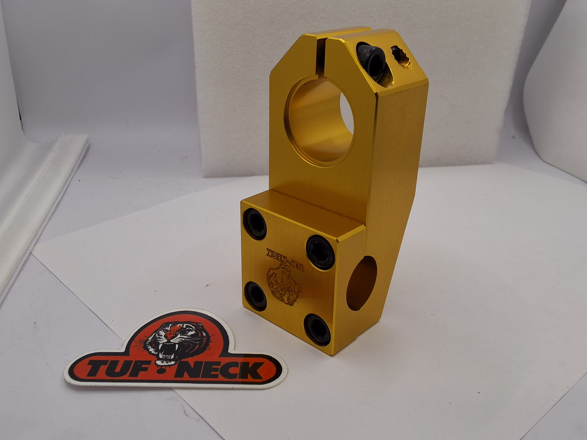 GOLD Tuf-Neck Drunken Tiger Threadless 55mm BMX Stem *Barely Blemished GOLD