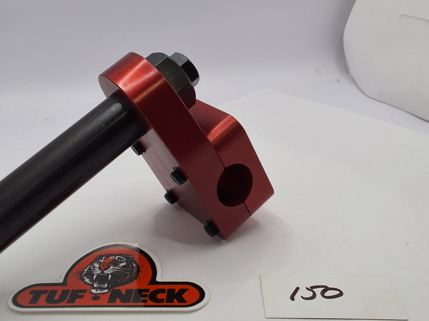 Red 1" Tuf-Neck Stamped Tiger Retro BMX Stem *Blemished #150