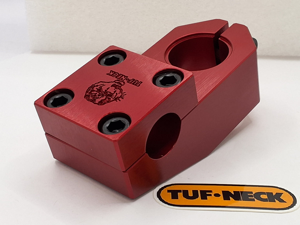 Red Tuf-Neck Retro Tiger Threadless 55mm BMX Stem *Barely Blemished