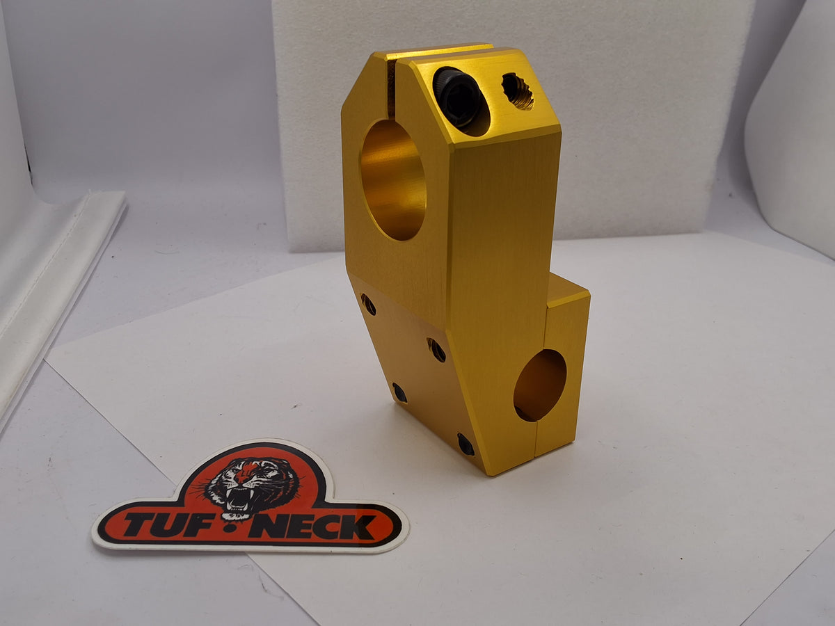 GOLD Tuf-Neck Drunken Tiger Threadless 55mm BMX Stem *Barely Blemished GOLD