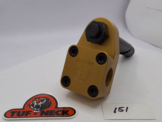 Gold 1" Tuf-Neck Stamped Tiger Retro BMX Stem *Blemished #151
